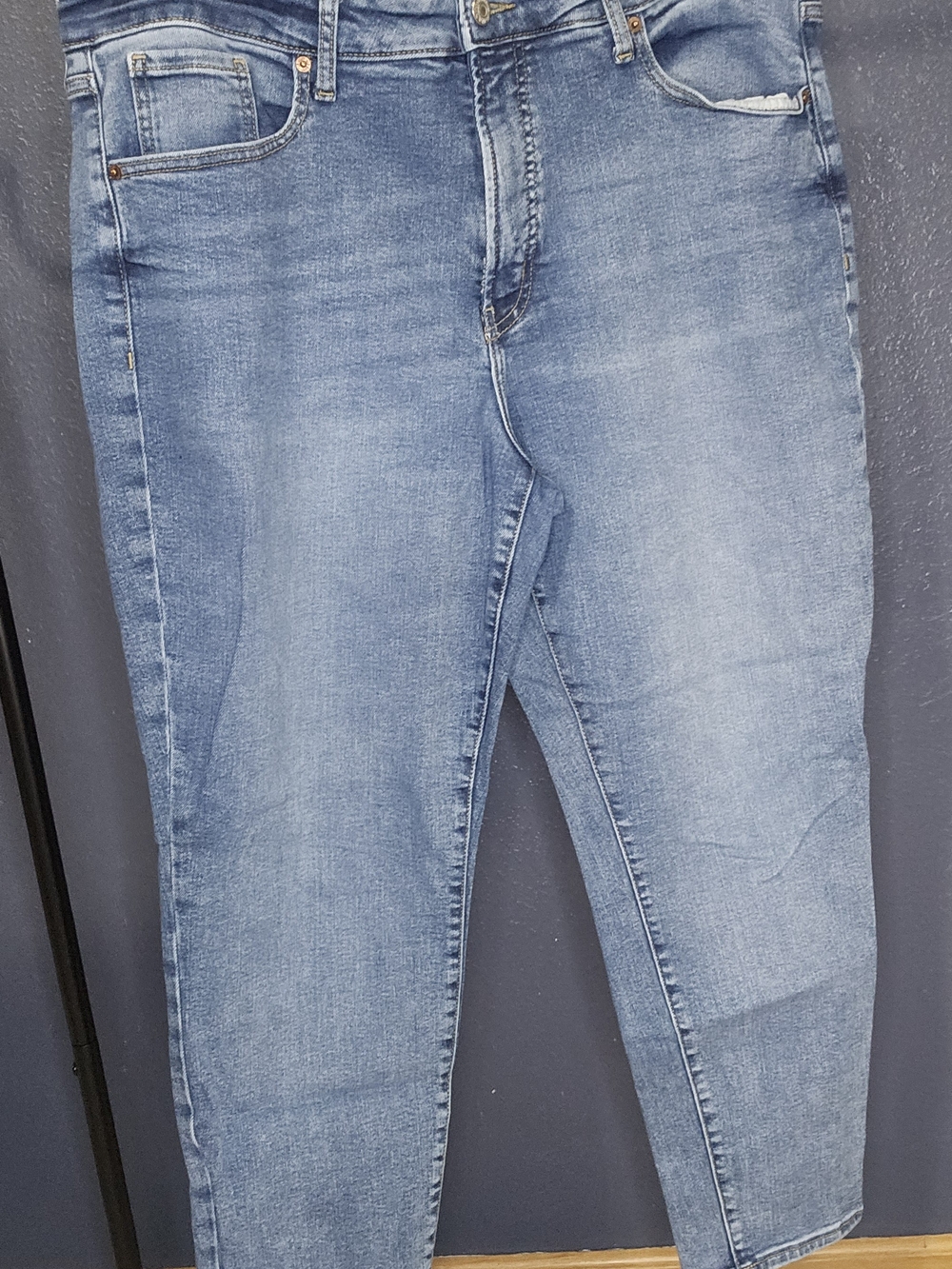 Old Navy Medium Blue Straight-Leg Jeans